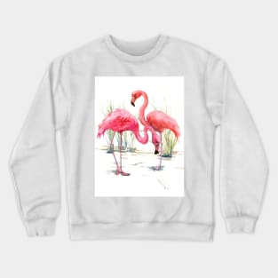 Pink Flmaingos Crewneck Sweatshirt